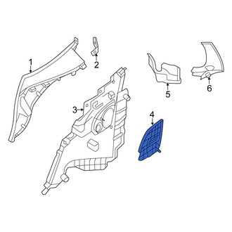 Mercedes-Benz OE - Rear Right Speaker Cover