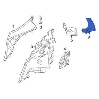 Mercedes-Benz OE - Rear Right Interior Quarter Panel Trim Panel