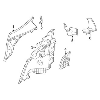Mercedes-Benz OE - Quarter Panel - Interior Trim