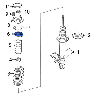 Mercedes-Benz OE - Front Upper Coil Spring Insulator