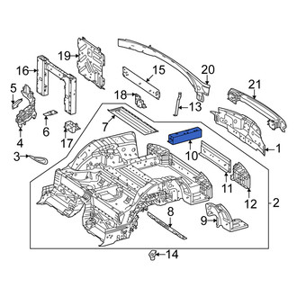 Mercedes-Benz OE - Rear Left Frame Side Member