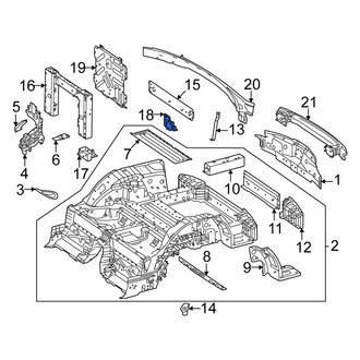 Mercedes-Benz OE - Left Frame Side Member Reinforcement Brace