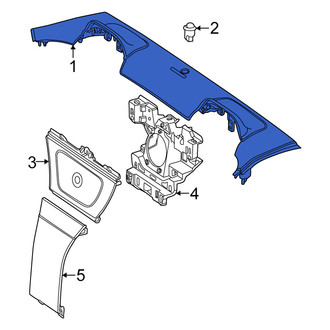 Mercedes-Benz OE - Rear Lower Package Tray Trim