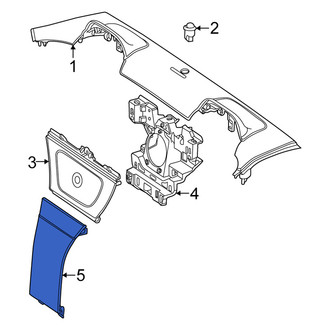 Mercedes-Benz OE - Rear Upper Package Tray Trim