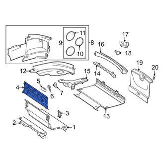 Mercedes-Benz OE - Rear Partition Panel