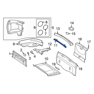Mercedes-Benz OE - Rear Floor Cover Panel Bracket