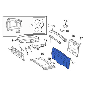 Mercedes-Benz OE - Rear Floor Cover Panel