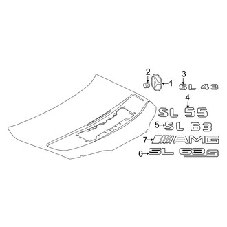 Mercedes-Benz OE - Trunk Lid - Exterior Trim