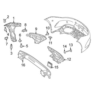 Mercedes-Benz OE - Rear Bumper - Bumper & Components (Structure & Mounting)