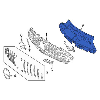 Mercedes-Benz OE - Front Radiator Support Air Duct