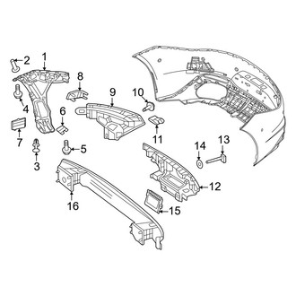 Mercedes-Benz OE - Rear Bumper - Bumper & Components (Structure & Mounting)
