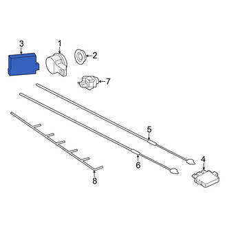 Mercedes-Benz OE - Rear Blind Spot Detection System Warning Sensor