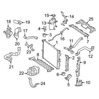 Mercedes-Benz OE - Cooling - Radiator & Components (Primary), (2.0L)