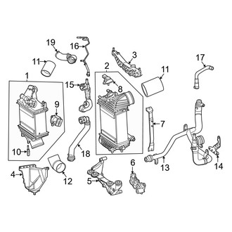 Mercedes-Benz OE - Cooling - Intercooler (Engine Mounted), (2.0L)