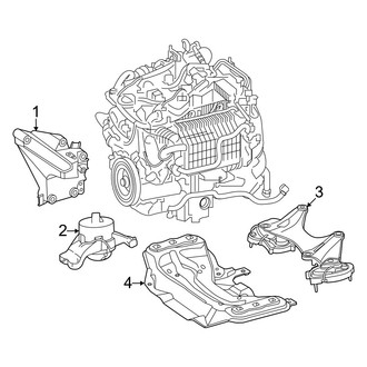 Mercedes-Benz OE - Engine & Transmission Mounting (2.0L)