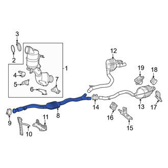 Mercedes-Benz OE - Exhaust Crossover Pipe