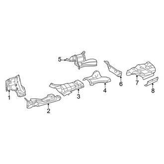 Mercedes-Benz OE - Exhaust System - Heat Shields (2.0L)