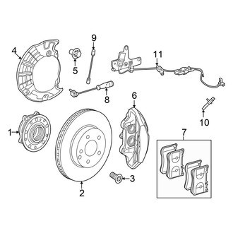 Mercedes-Benz OE - Front Suspension - Brake Components
