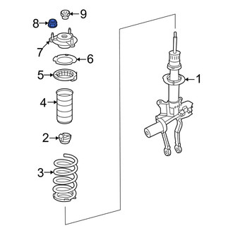 Mercedes-Benz OE - Suspension Strut Mount Nut
