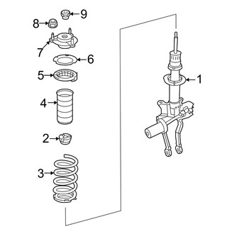 Mercedes-Benz OE - Front Suspension - Struts & Components