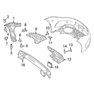 Mercedes-Benz OE - Rear Bumper - Bumper & Components (Structure & Mounting)