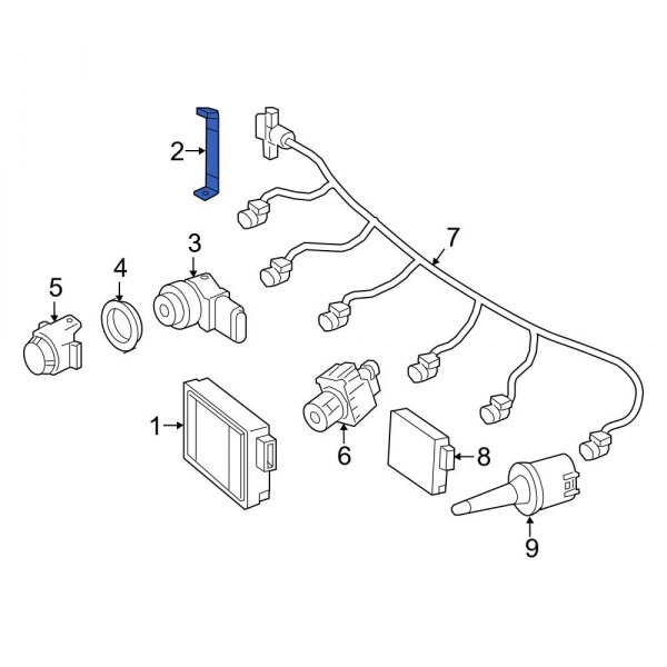 Cruise Control Distance Sensor Bracket