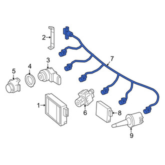 Mercedes-Benz OE - Front Parking Aid System Wiring Harness