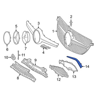 Mercedes-Benz OE - Front Grille Molding