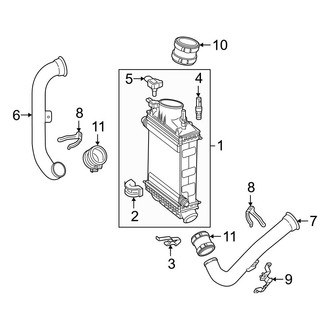 Mercedes-Benz OE - Cooling - Intercooler (4Matic Sport Utility W166 Body Code)