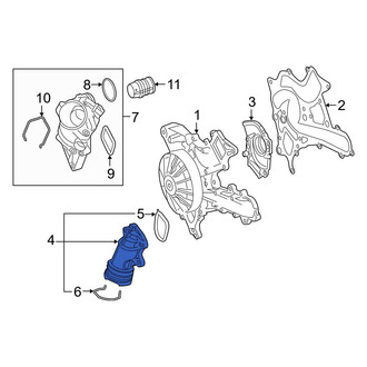 Mercedes-Benz OE - Engine Coolant Inlet Flange