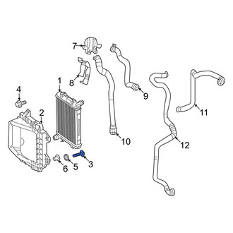 Mercedes-Benz OE - Lower Radiator Support Air Duct Bolt