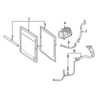 Mercedes-Benz OE - Air Conditioner & Heater - Condenser, Compressor & Lines