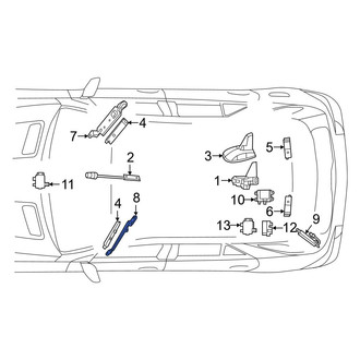 Mercedes-Benz OE - Left Antenna Amplifier Bracket