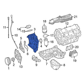 Mercedes-Benz OE - Lower Engine Timing Cover
