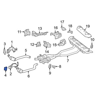 Mercedes-Benz OE - Left Exhaust Manifold Flange Gasket