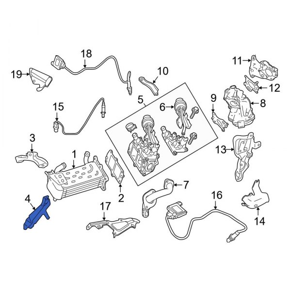 Exhaust Gas Recirculation (EGR) Cooler Bracket