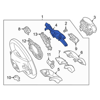 Mercedes-Benz OE - Upper Steering Wheel Trim