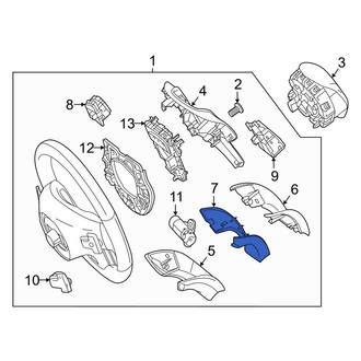 Mercedes-Benz OE - Lower Inner Steering Wheel Trim