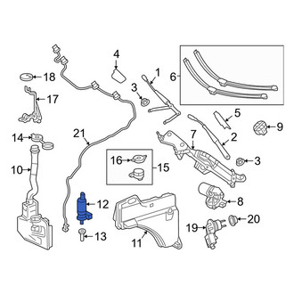 Mercedes-Benz OE - Front Windshield Washer Pump