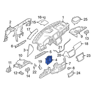 Mercedes-Benz OE - Left Steering Column Cover