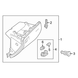 Mercedes-Benz OE - Instrument Panel - Glove Box