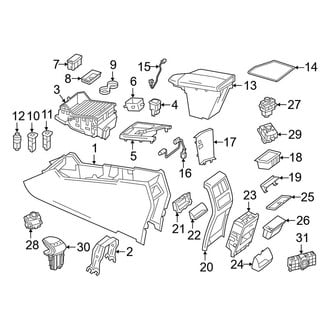 Mercedes-Benz OE - Console (Sport Utility W166 Body Code)