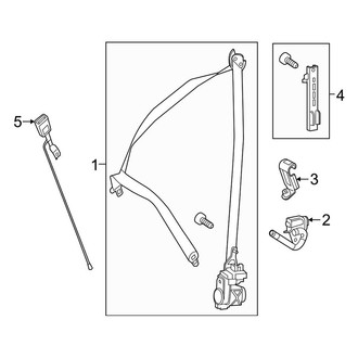 Mercedes-Benz OE - Restraint Systems - Front Seat Belts (Sport Utility W166 Body Code)