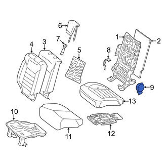 Mercedes-Benz OE - Rear Right Inner Seat Trim Panel