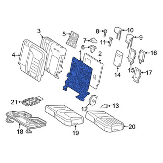 Mercedes-Benz OE - Rear Left Seat Back Frame