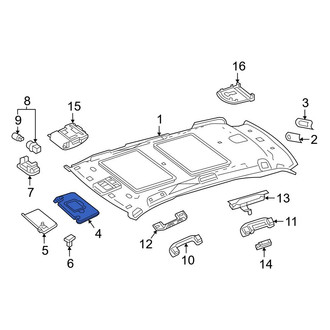 Mercedes-Benz OE - Right Sun Visor