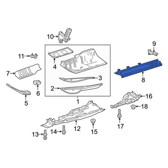 Mercedes-Benz OE - Front Left Floor Pan Crossmember