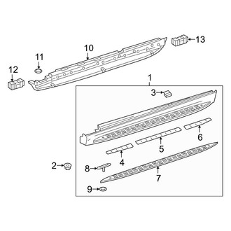 Mercedes-Benz OE - Pillars, Rocker & Floor - Running Board (Sport Utility W166 Body Code)