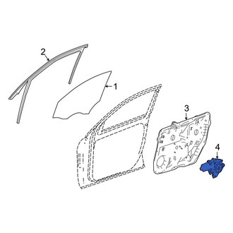 Mercedes-Benz OE - Front Left Window Motor