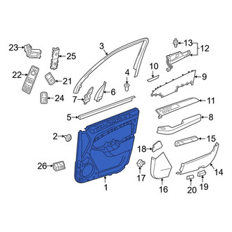 Mercedes-Benz OE - Rear Left Inner Door Interior Trim Panel